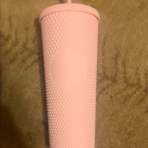 Starbucks pink matte studded tumbler new